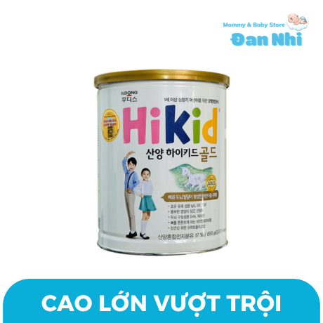 Sữa dê HIKID Hàn Quốc lon 700g cho trẻ 1- 9 tuổi giúp tăng chiều cao và cân nặng vượt trội