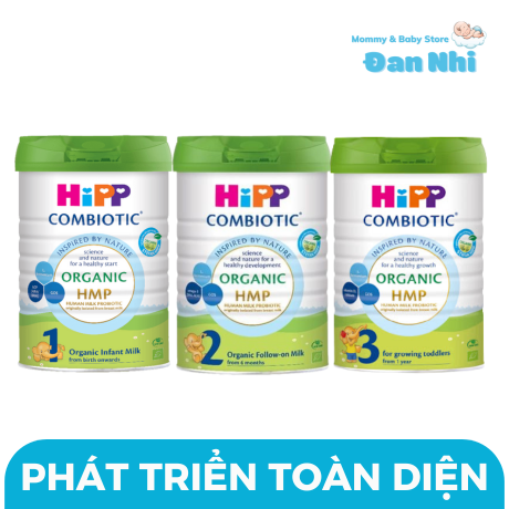 Sữa Bột Công Thức HiPP Organic Combiotic 800g Hỗ Trợ Tiêu Hóa Và Tăng Chiều Cao