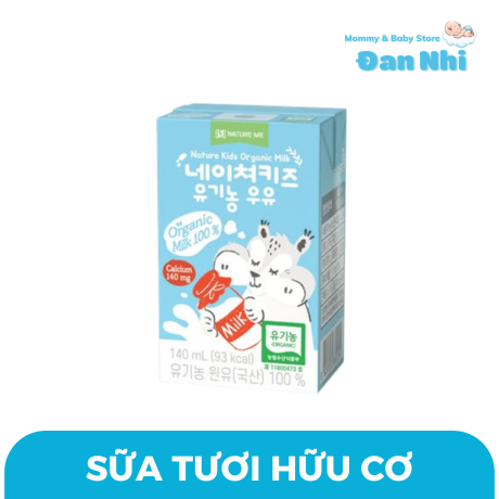 Sữa Tươi Hữu Cơ NaTure Kids Hộp 140ML Nội Địa Hàn Siêu Ngon, Chiều Cao Vượt Trội Bé Từ 1 Tuổi