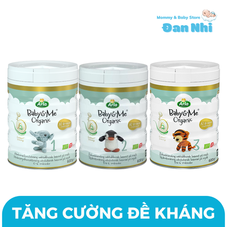 Sữa bột Arla Baby&Me Organic đạm A2 Đan Mạch giúp tăng đề kháng, hỗ trợ tiêu hóa cho bé