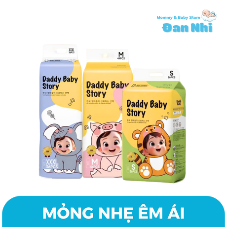 Tã Bỉm Daddy Baby Story Dạng Túi Cho Bé Thương Hiệu Đến Từ Hàn Quốc